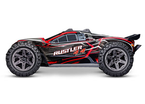 1/10 Rustler 4x4, 4WD, SCT, RTR: Red