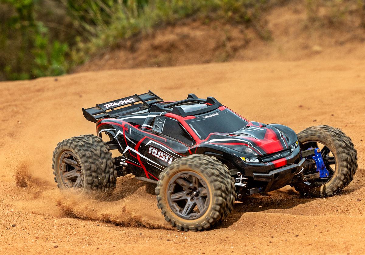 1/10 Rustler 4x4, 4WD, BL-2s, RTR: Red