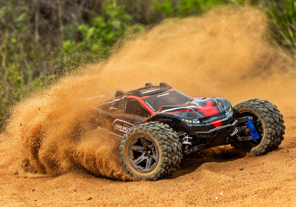 1/10 Rustler 4x4, 4WD, BL-2s, RTR: Red
