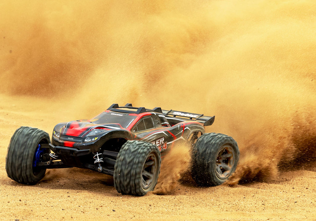 1/10 Rustler 4x4, 4WD, BL-2s, RTR: Red