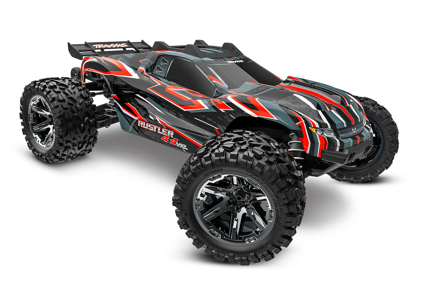 1/10 Rustler, 4WD, VXL (Requires battery & charger): Red