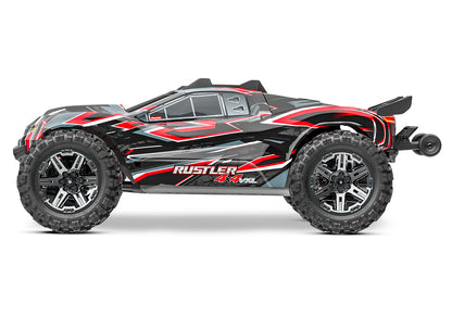 1/10 Rustler, 4WD, VXL (Requires battery & charger): Red
