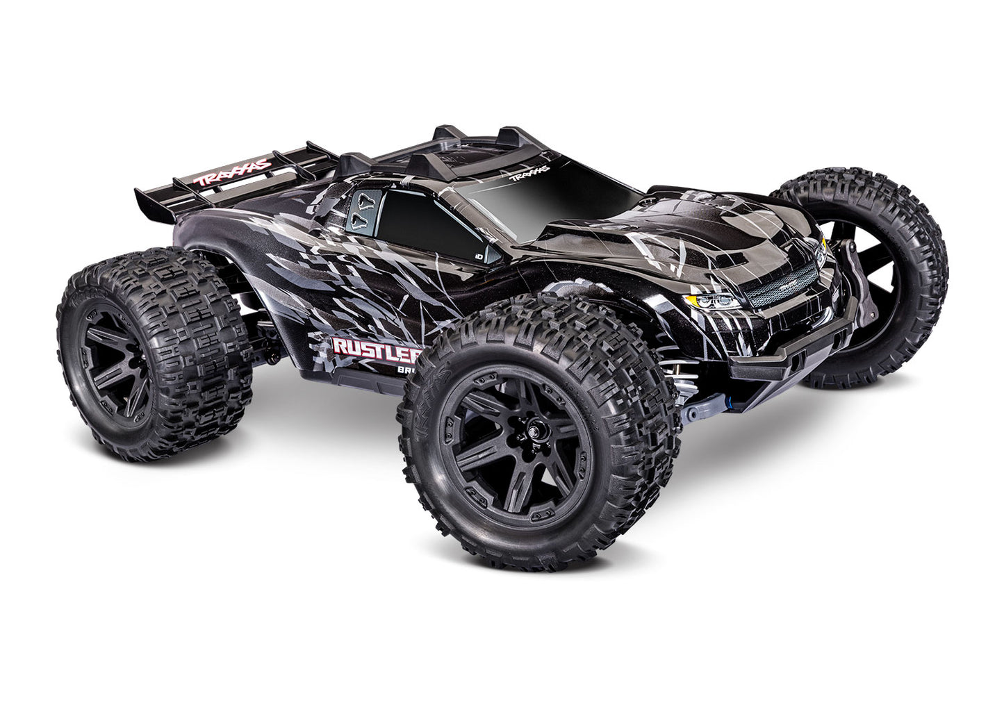 1/10 Rustler, 4WD, VXL (Requires battery & charger): Black