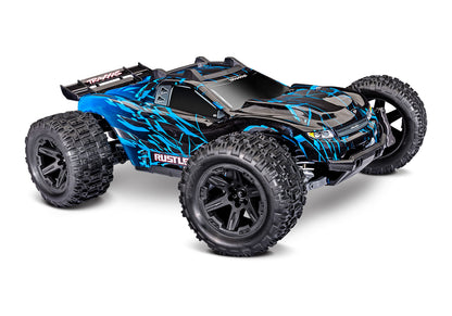 1/10 Rustler, 4WD, VXL (Requires battery & charger): Blue