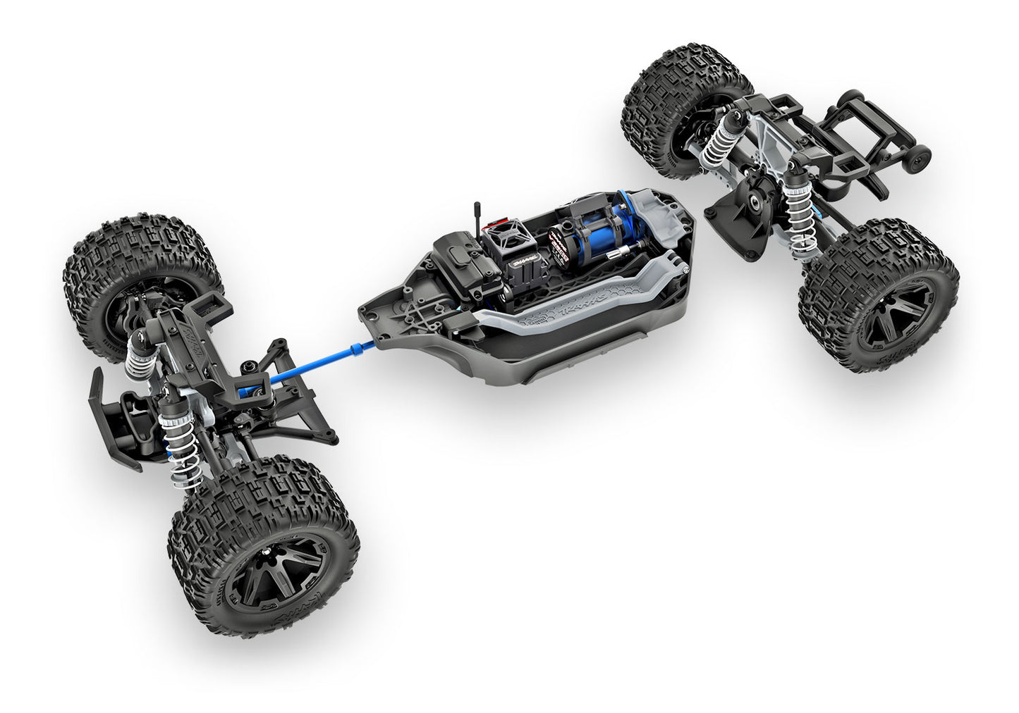 1/10 Rustler, 4WD, VXL (Requires battery & charger): Blue
