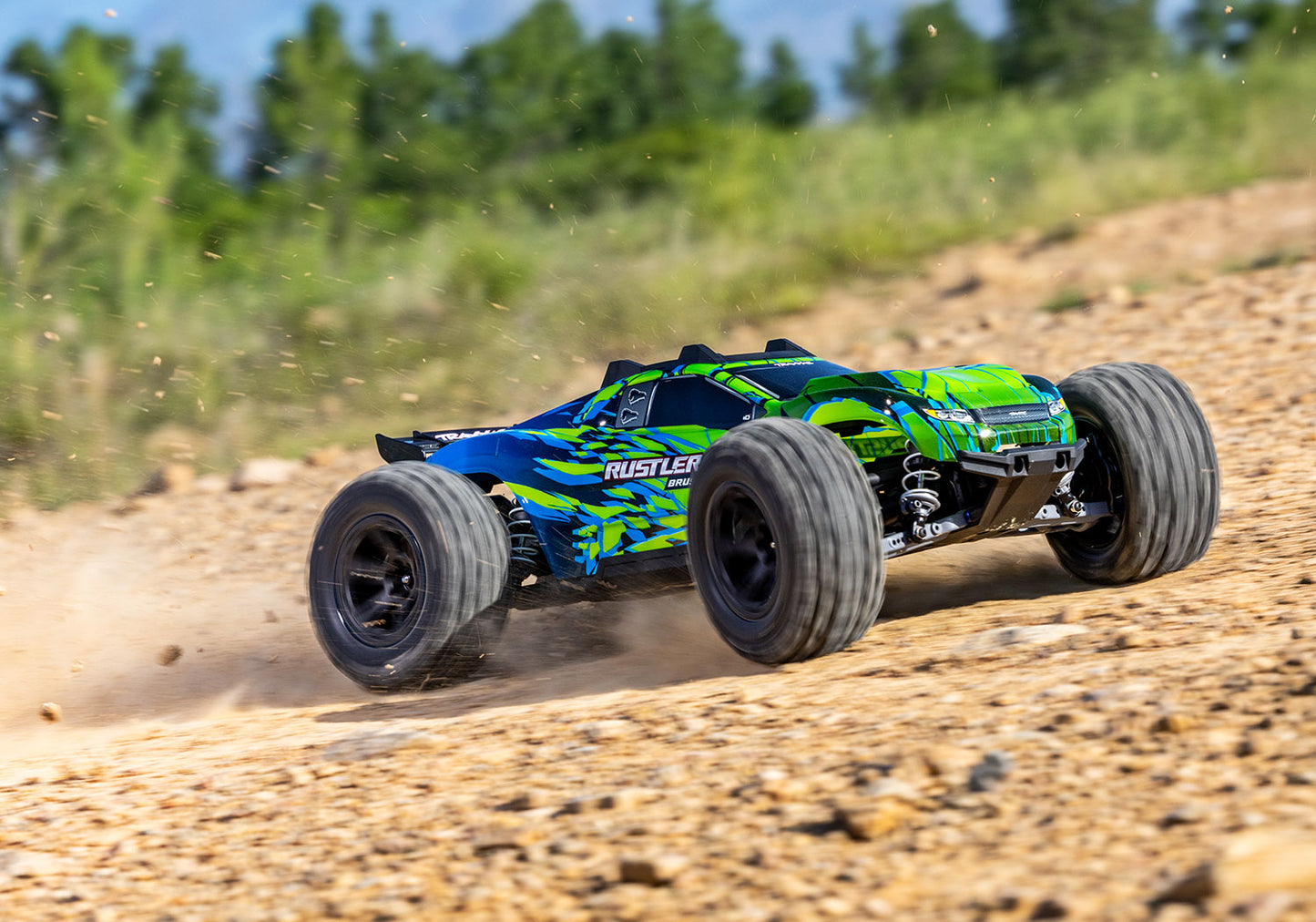 1/10 Rustler, 4WD, VXL (Requires battery & charger): Green
