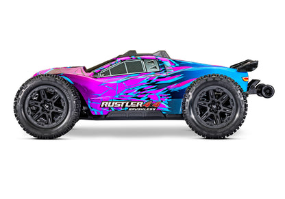 1/10 Rustler, 4WD, VXL (Requires battery & charger): Purple