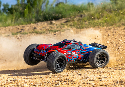 1/10 Rustler, 4WD, VXL (Requires battery & charger): Red