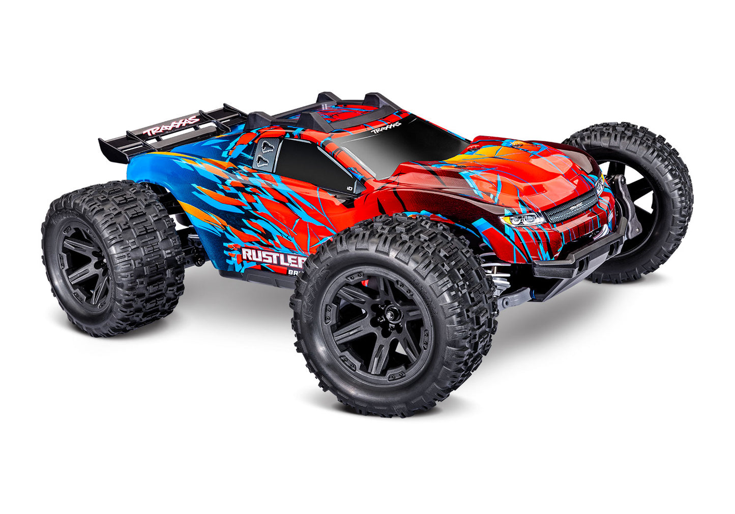 1/10 Rustler, 4WD, VXL (Requires battery & charger): Red