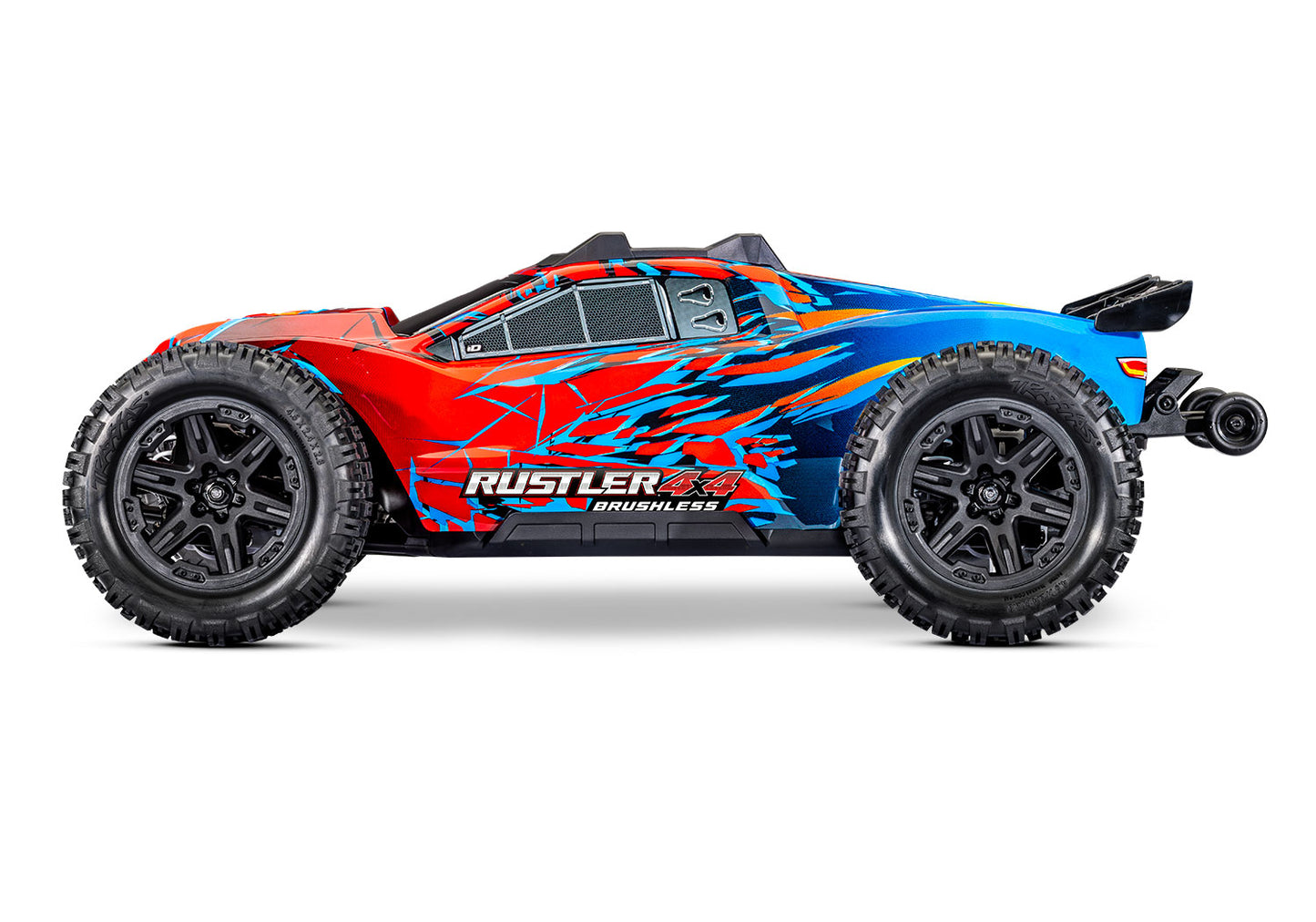 1/10 Rustler, 4WD, VXL (Requires battery & charger): Red