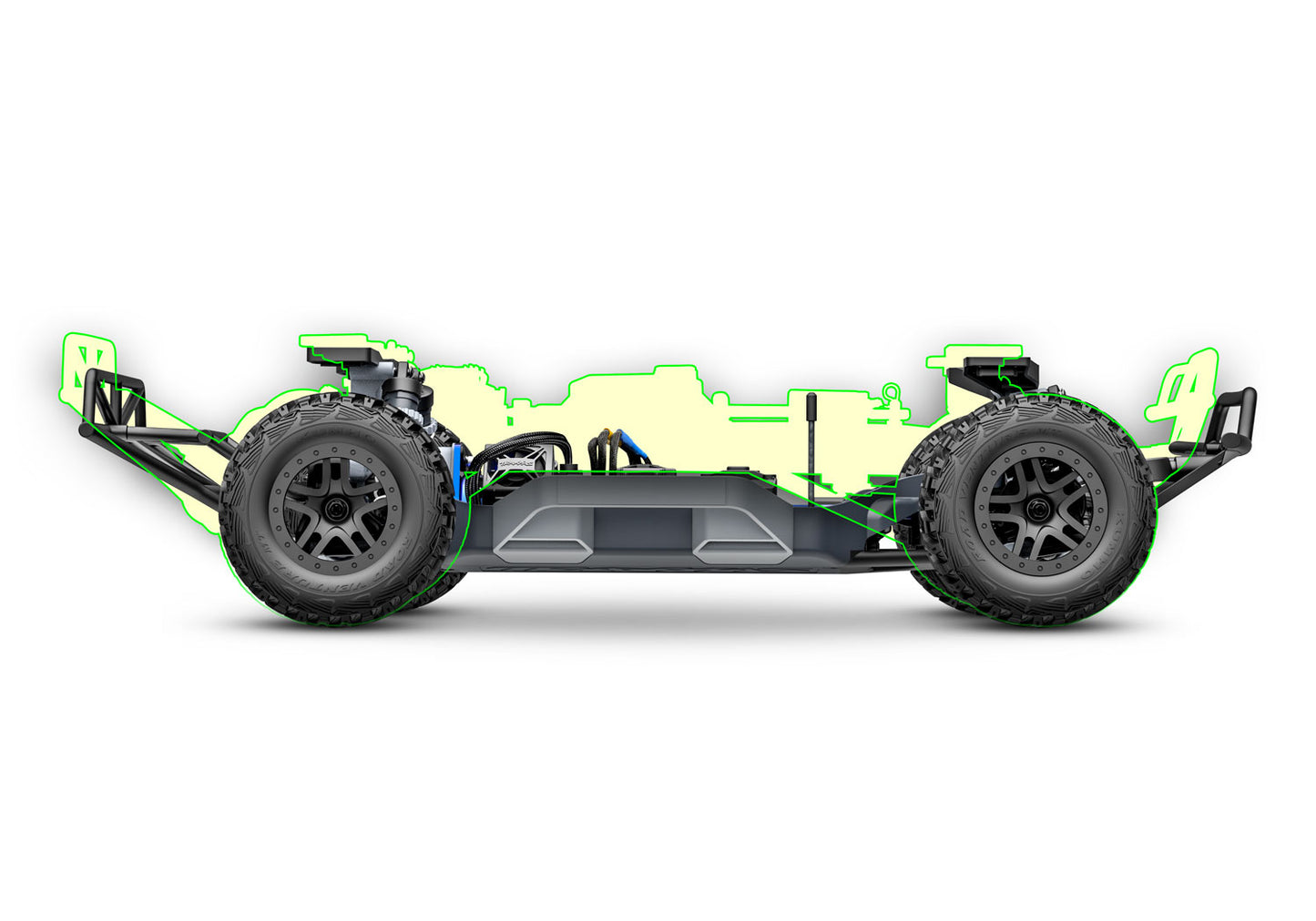 1/10 Slash 4x4, Brushless, SCT, RTR: Black