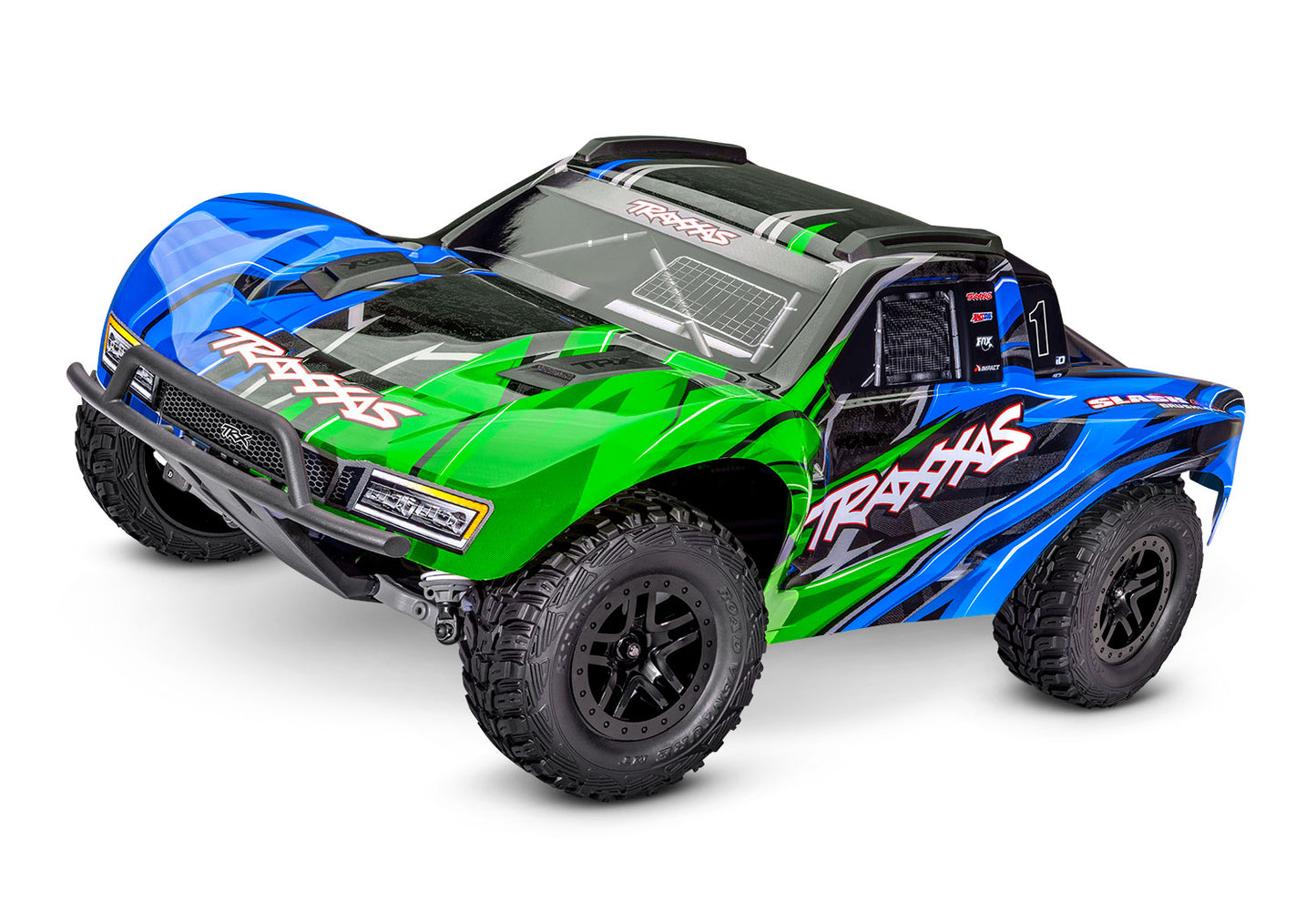 1/10 Slash 4x4, Brushless, SCT, RTR: Green