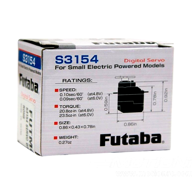 Futaba S3154 Digital High Torque Micro Servo (FUTM0654)