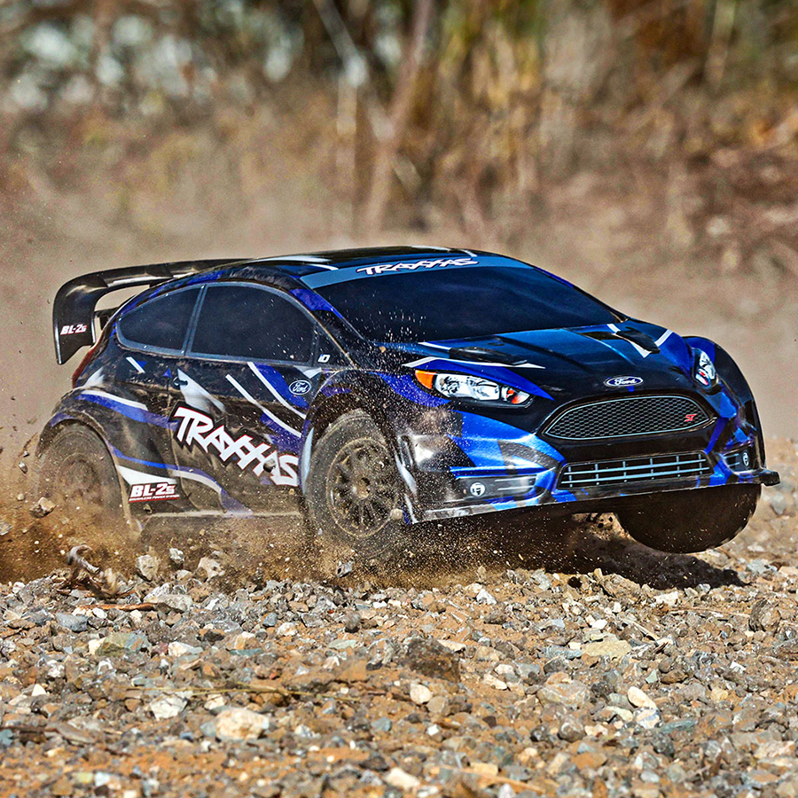 Traxxas 1/10 Fiesta ST Rally 2s Brushless: AWD Rally Car Blue (74154-4-Blue)
