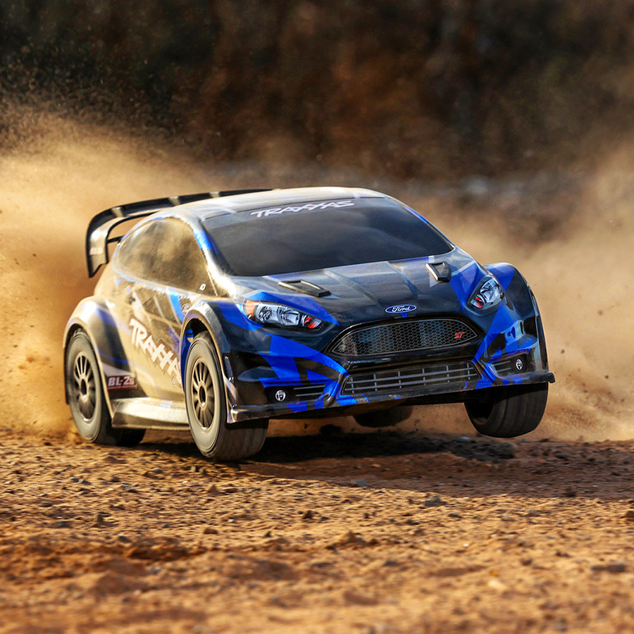 Traxxas 1/10 Fiesta ST Rally 2s Brushless: AWD Rally Car Blue (74154-4-Blue)