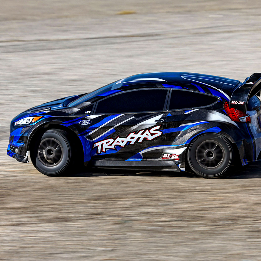 Traxxas 1/10 Fiesta ST Rally 2s Brushless: AWD Rally Car Blue (74154-4-Blue)