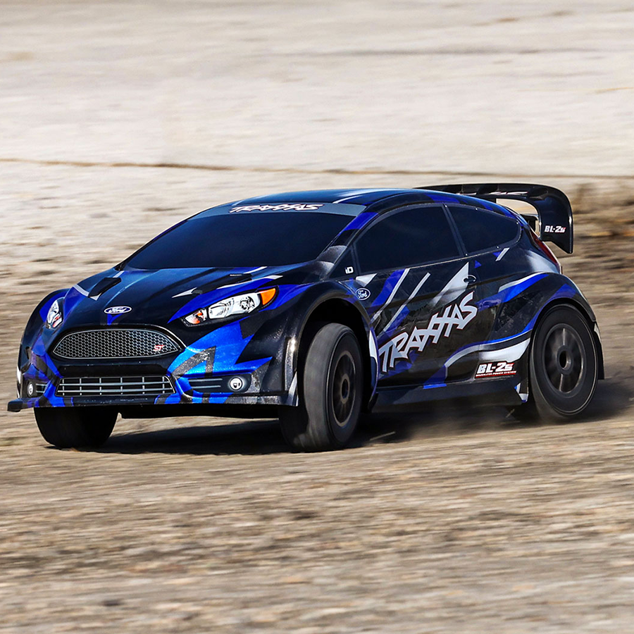 Traxxas 1/10 Fiesta ST Rally 2s Brushless: AWD Rally Car Blue (74154-4-Blue)