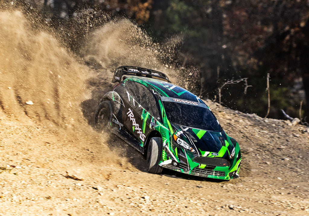 1/10 Fiesta ST Rally 3s VXL Brushless: AWD Rally Car Green