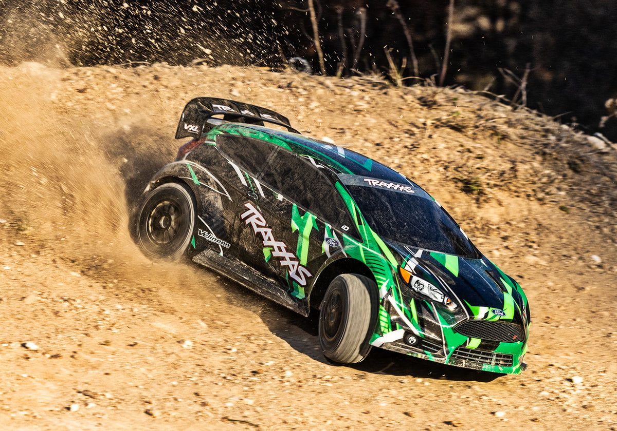 1/10 Fiesta ST Rally 3s VXL Brushless: AWD Rally Car Green