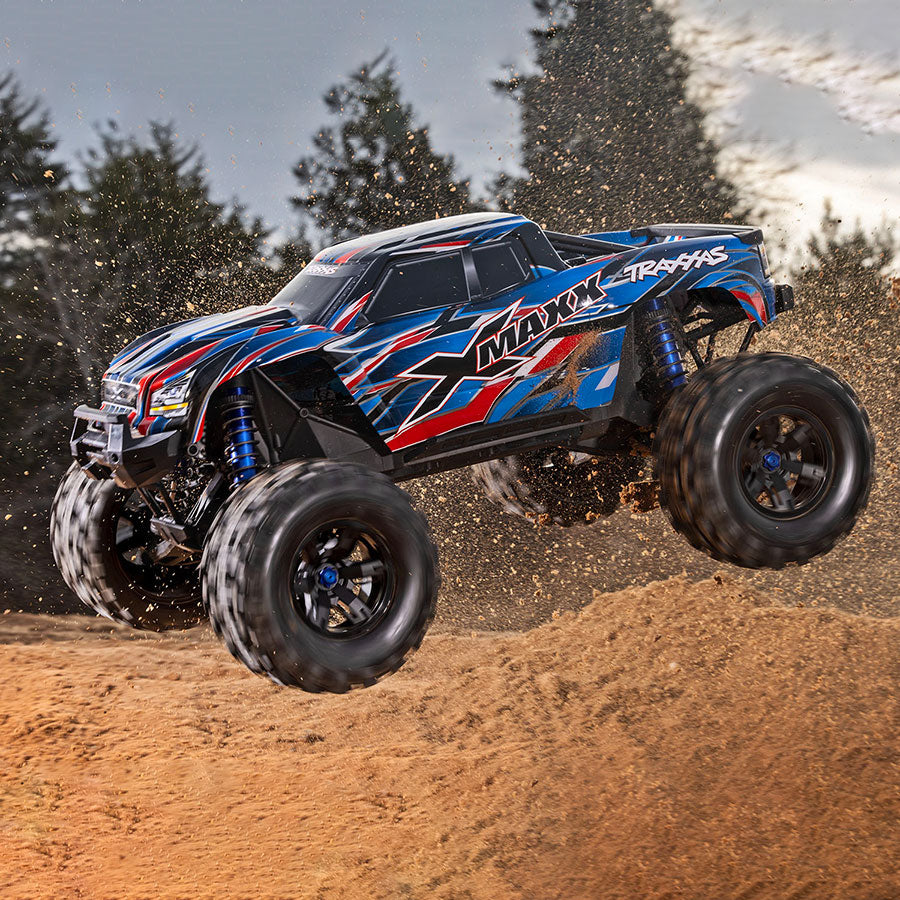Traxxas 1/6 X-Maxx, 4WD, 8S Belted (Requires Battery & charger): Blue (77096-4-Blue)