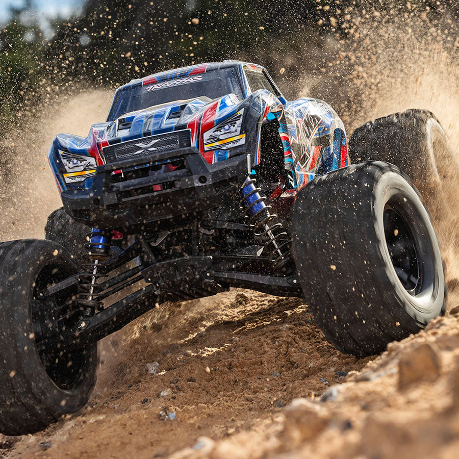 Traxxas 1/6 X-Maxx, 4WD, 8S Belted (Requires Battery & charger): Blue (77096-4-Blue)