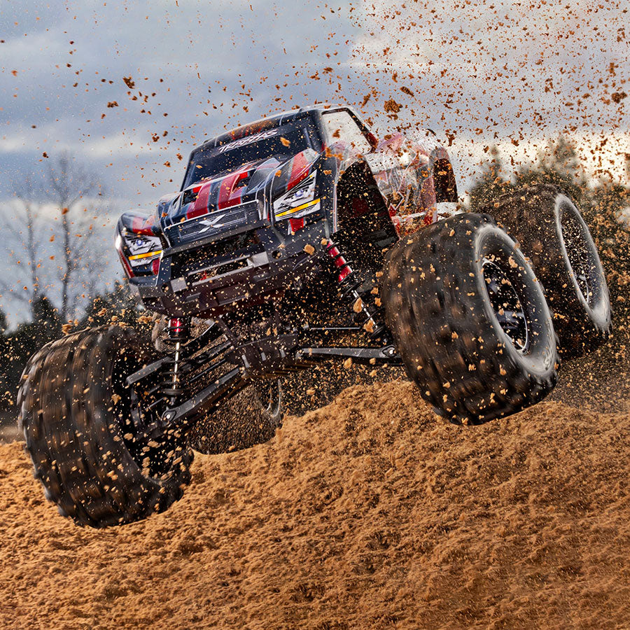 Traxxas 1/6 X-Maxx, 4WD, 8S Belted (Requires Battery & charger): Red (77096-4-RED)