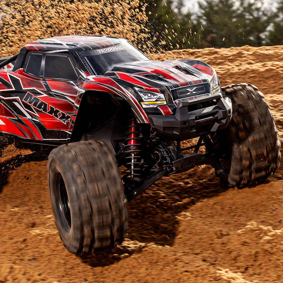 Traxxas 1/6 X-Maxx, 4WD, 8S Belted (Requires Battery & charger): Red (77096-4-RED)