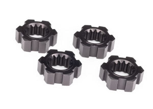 Traxxas 24 mm Gray Aluminum Splined Hex Wheel Hubs (4): 7756-GRAY