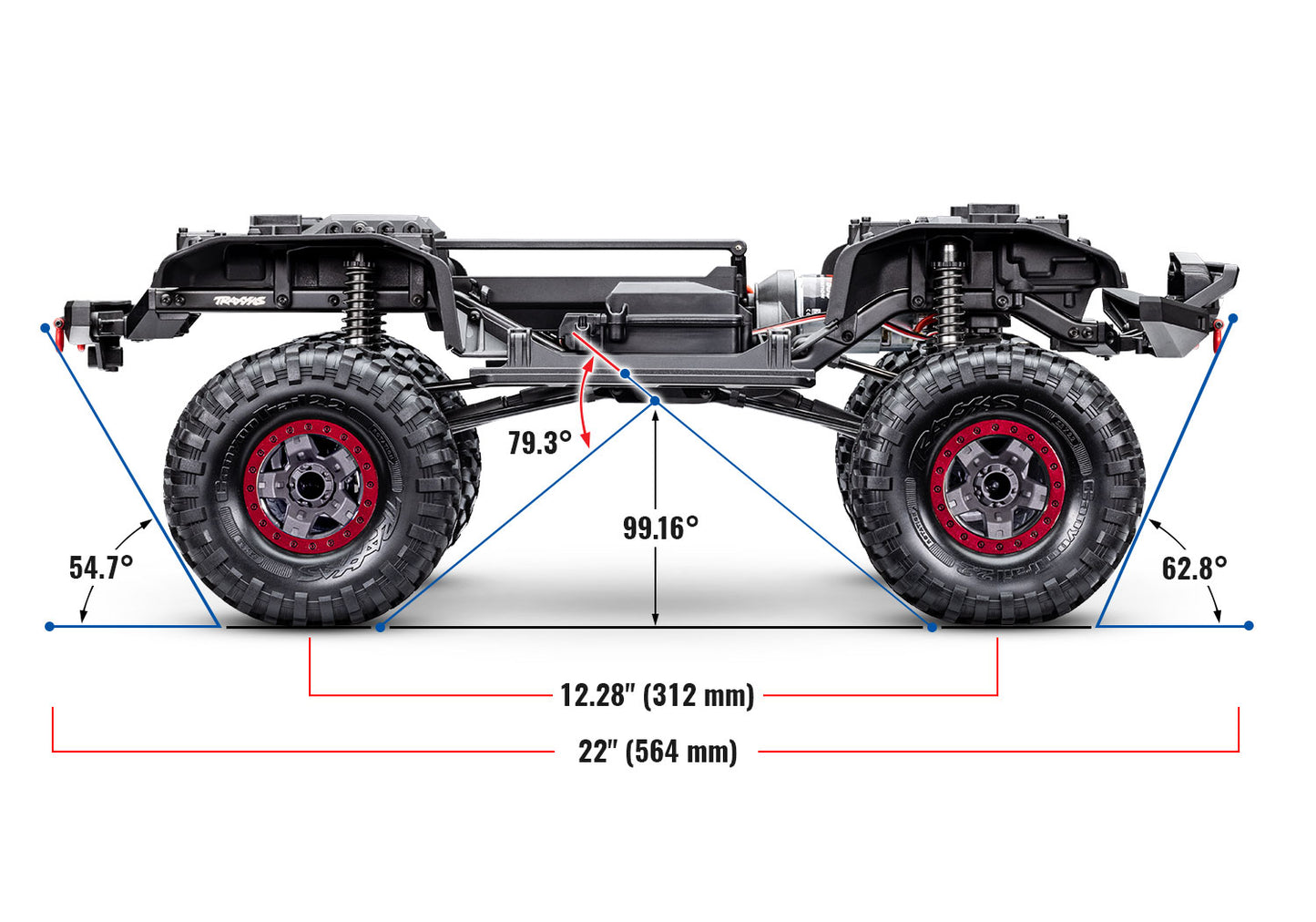 1/10 TRX-4 Sport High Trail; Metallic Red