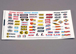 Traxxas Racing Sponsors Decal Sheet (2514)