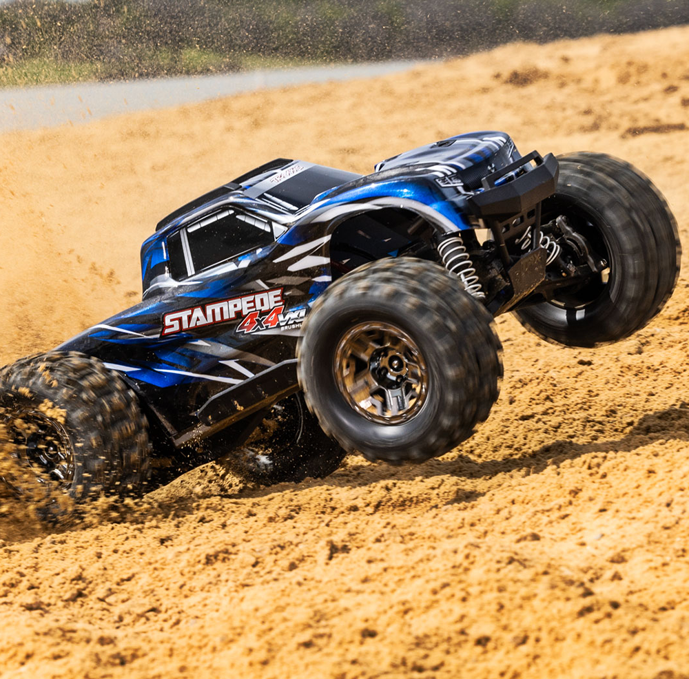 1/10 Stampede, 4x4, VXL (Requires battery & charger): Blue