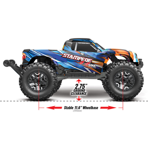 1/10 Stampede, 4x4, VXL (Requires battery & charger): Blue