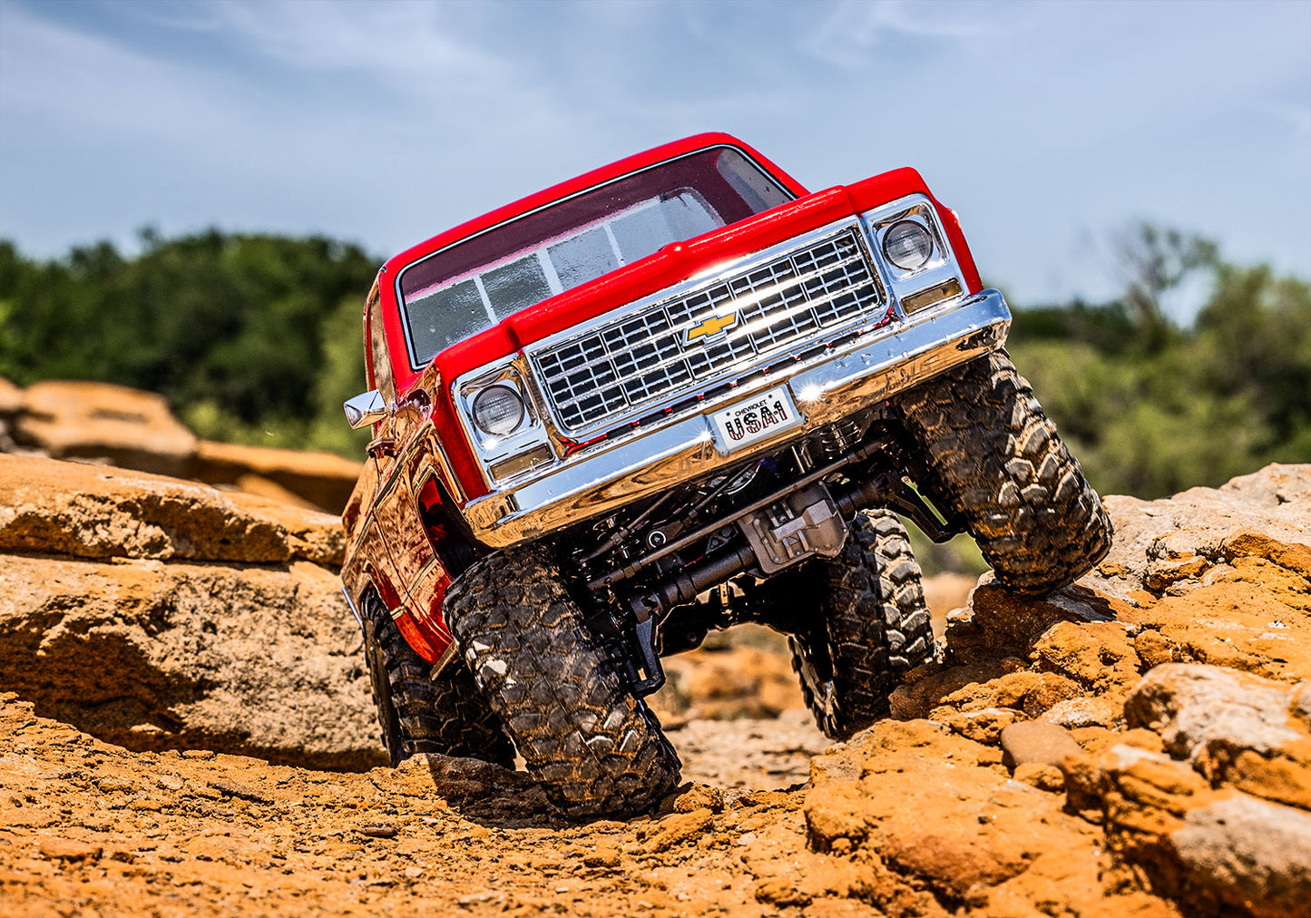 1/10 TRX-4® Chevrolet® K10:  Red