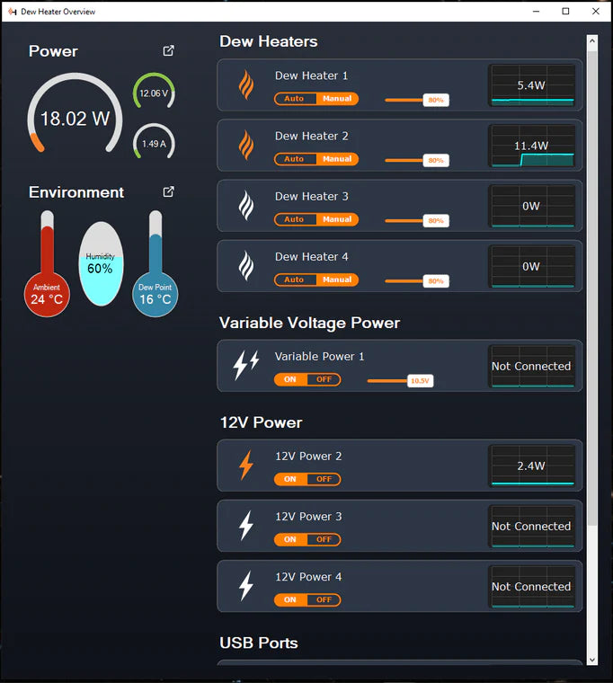 Celestron Smart DewHeater and Power Controller 4X (94036)