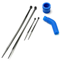 Pipe Coupler,Blue Molded/Exhaust Deflecter: Slayer