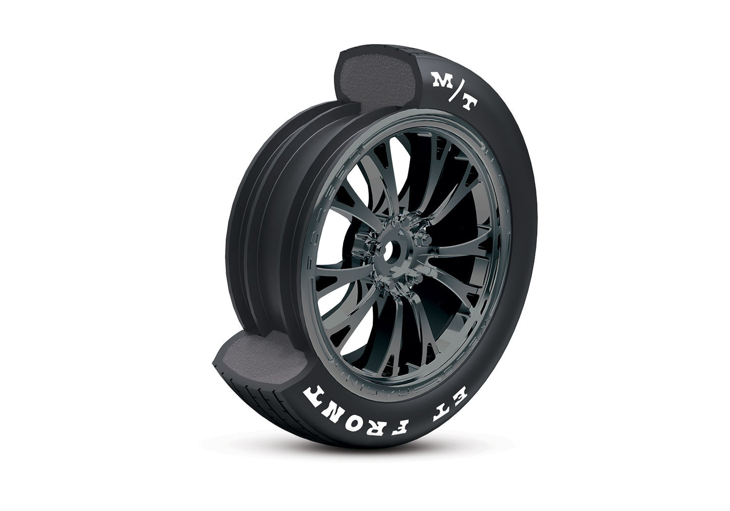 1/10 Drag Slash Mustang, 2WD, RTR (Requires battery & charger): Black