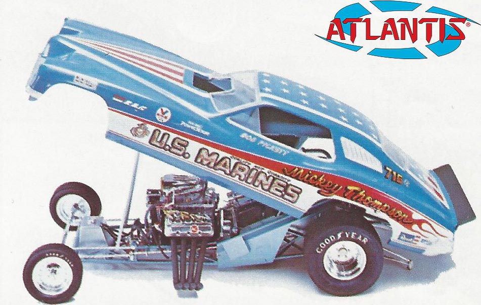 1/16 Mickey Thompson Marines Funny Car Plastic Model Kit