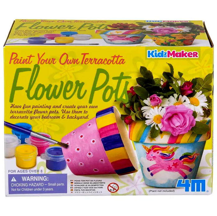 Paint Your Own Terracotta Flower Pot