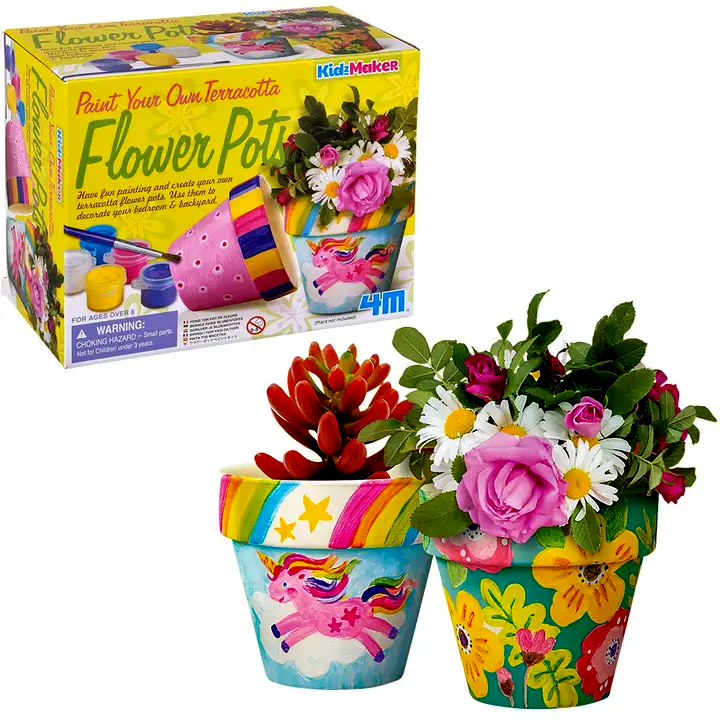 Paint Your Own Terracotta Flower Pot