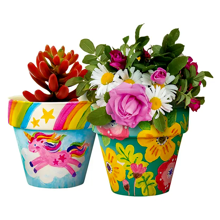 Paint Your Own Terracotta Flower Pot
