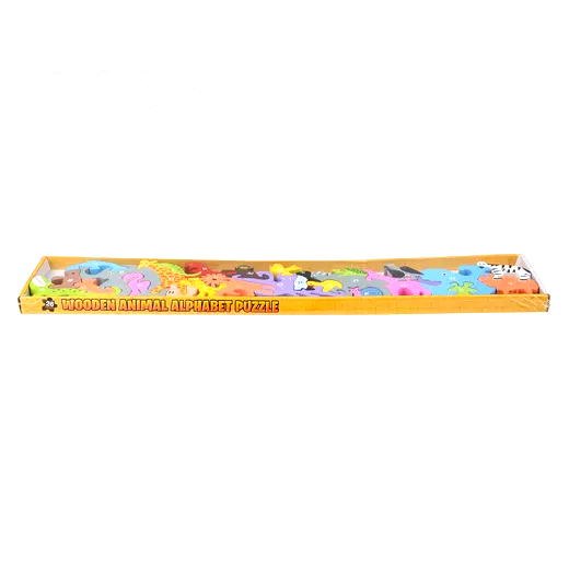 23.25" x 5" 26PC Alphabet Animal Puzzle
