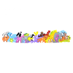 23.25" x 5" 26PC Alphabet Animal Puzzle