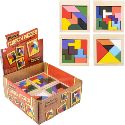 4" Wooden Tangram Puzzle