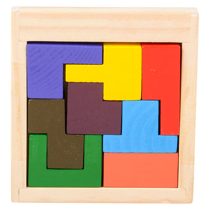 4" Wooden Tangram Puzzle