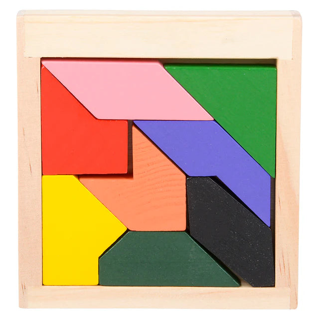 4" Wooden Tangram Puzzle