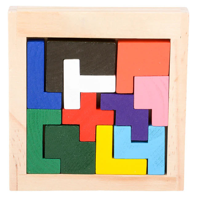 4" Wooden Tangram Puzzle