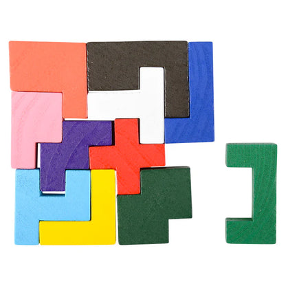 4" Wooden Tangram Puzzle