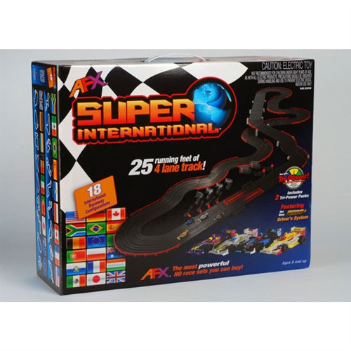 HO 1/64 Super International Slot Car: 18 different layouts