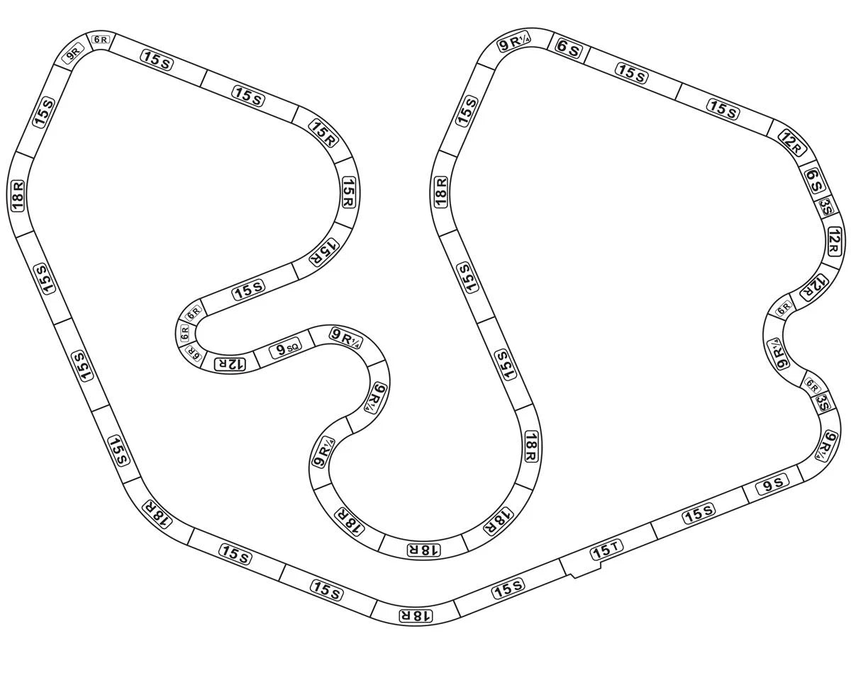 HO Limited Edition 55ft Ayrton Senna Race Set 8 different Layouts