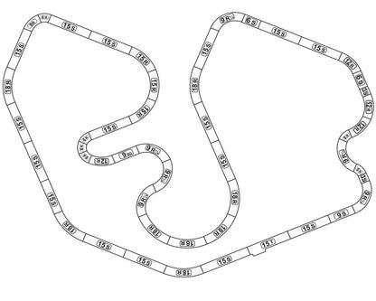 HO Limited Edition 55ft Ayrton Senna Race Set 8 different Layouts